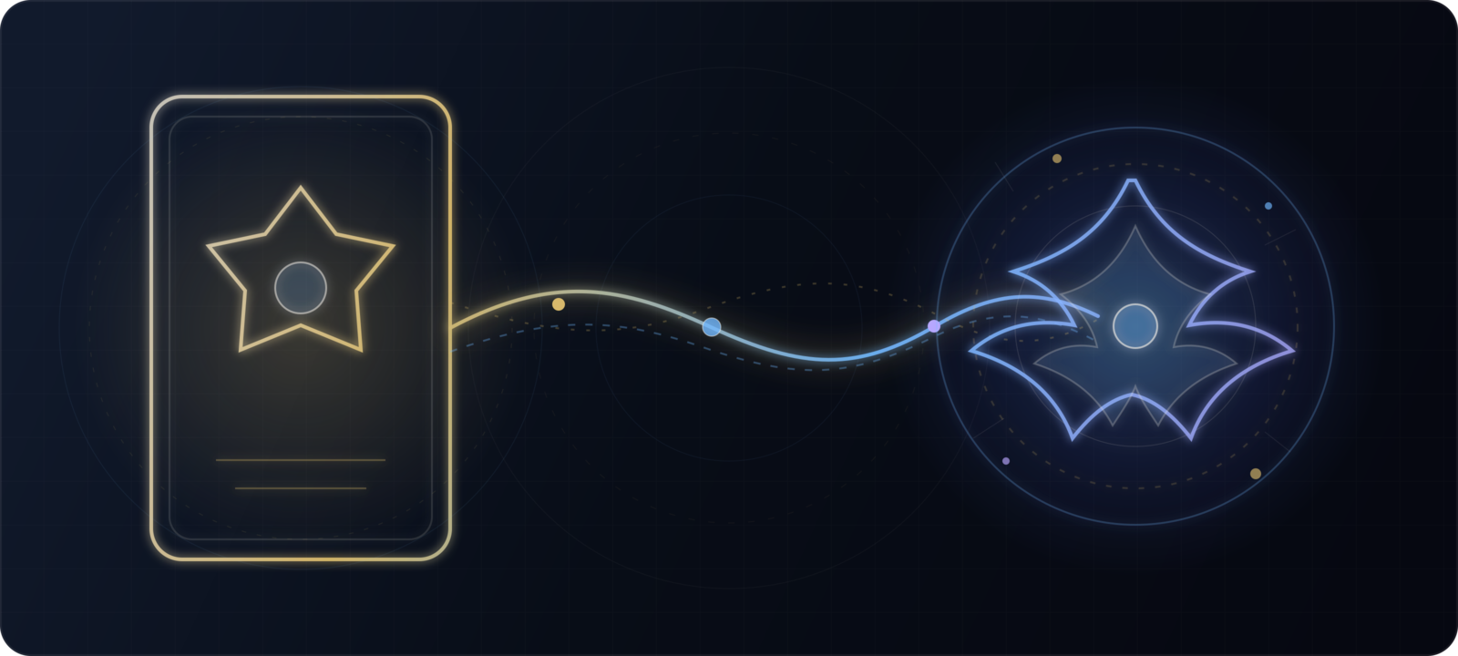 A Summoning Card stabilizes a living resonance and manifests a Metamonster presence across the frontier.
